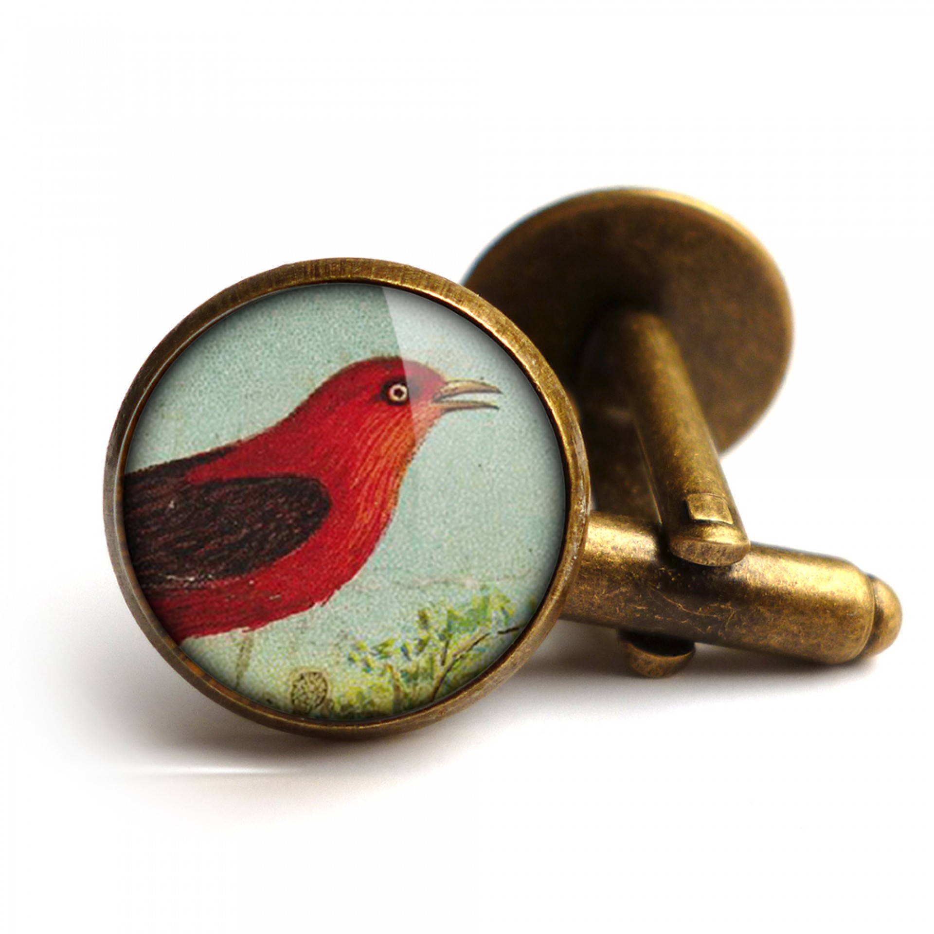Red Bird Cufflinks
