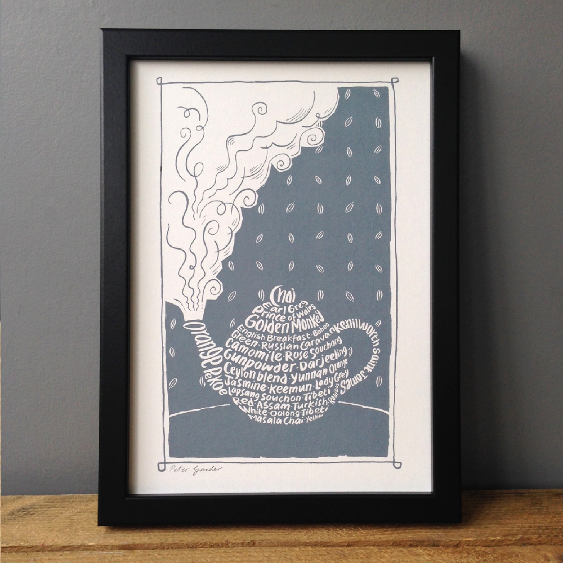 Teapot Print Framed