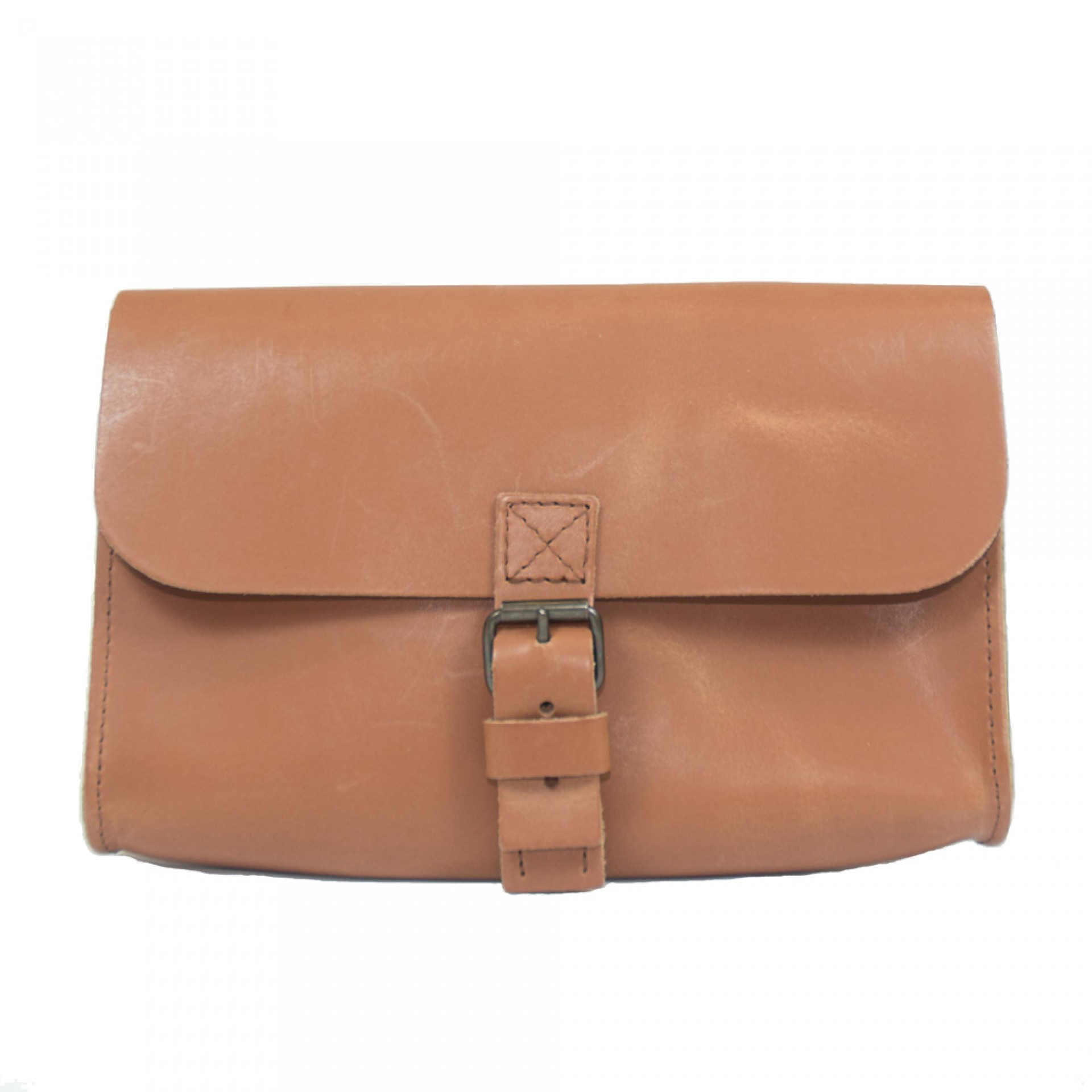 Small Leather Shoulder Bag Classic Tan