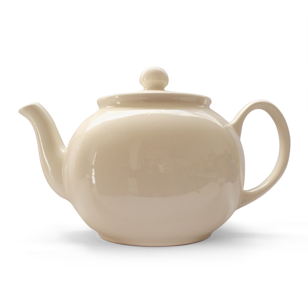 Cream Large Teapot