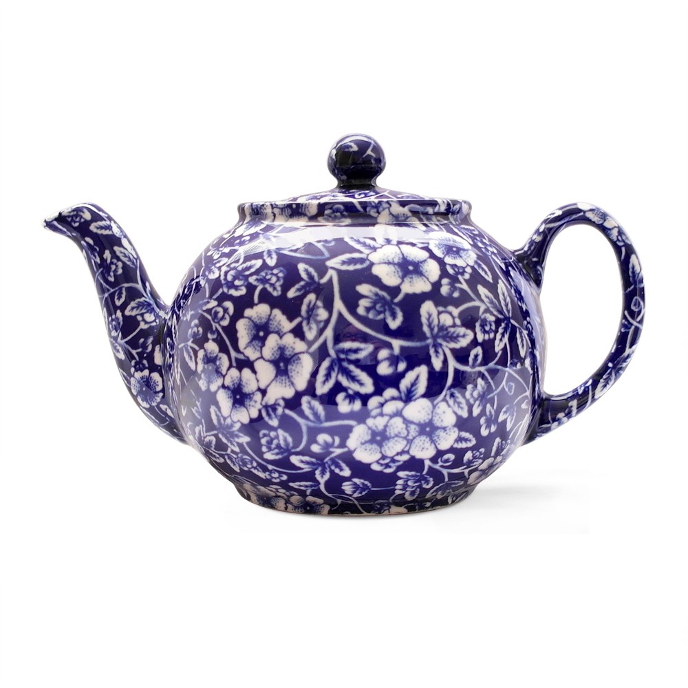 Blue Victorian Small Teapot