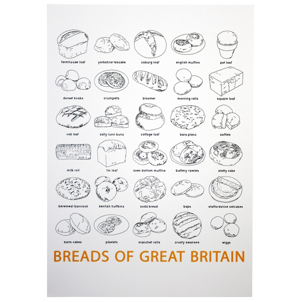 Breads Of Great Britain Print
