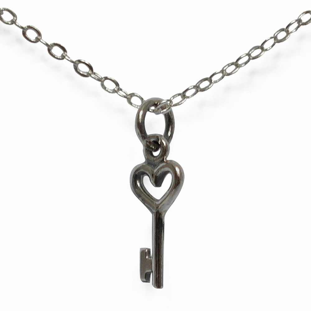 Sterling Silver Key Necklace