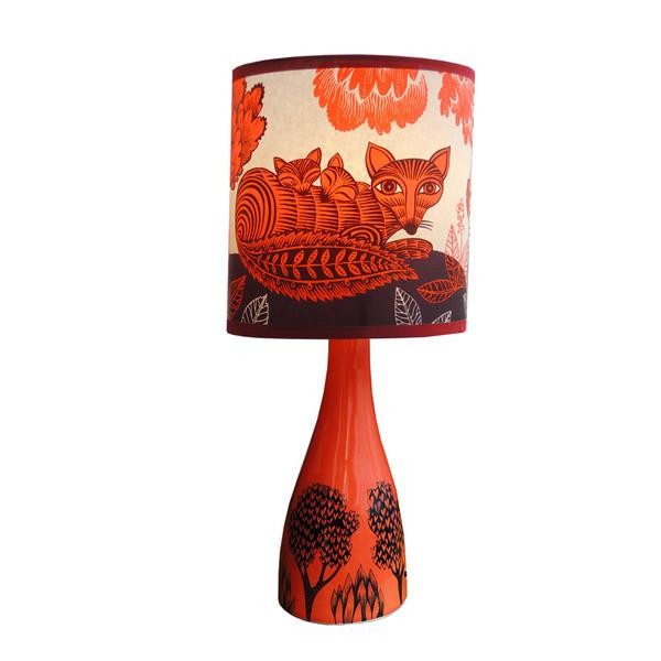 Orange Black Trees Lamp Base - Animal Lamp Base Orange Black Trees Lamp Base - Animal Lamp Base