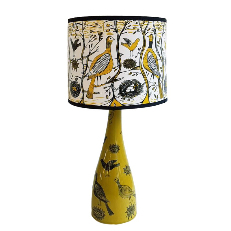 Chartreuse Gamebird Lamp Base, Chartreuse Table Lamp