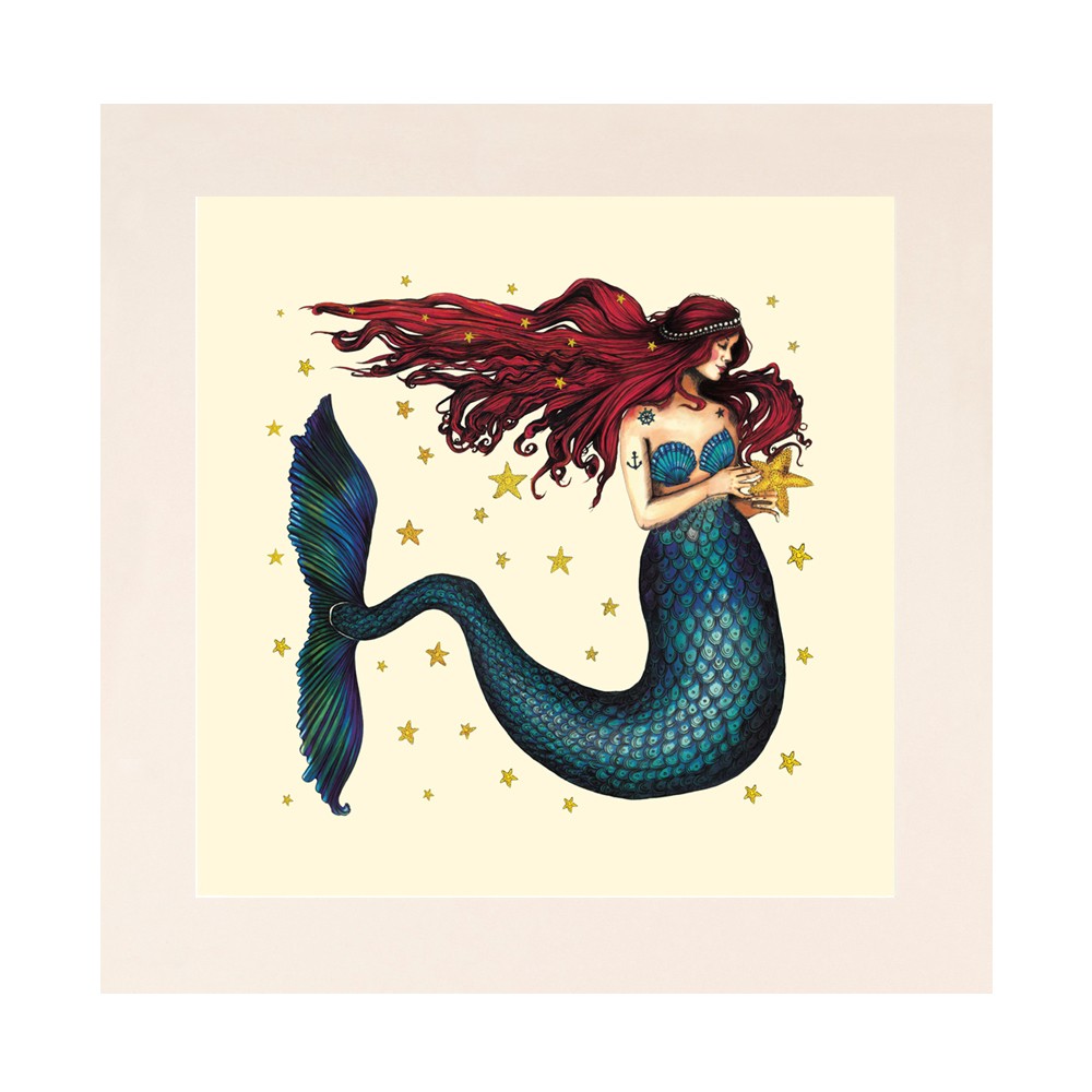 Wish Upon A Star Mermaid Print