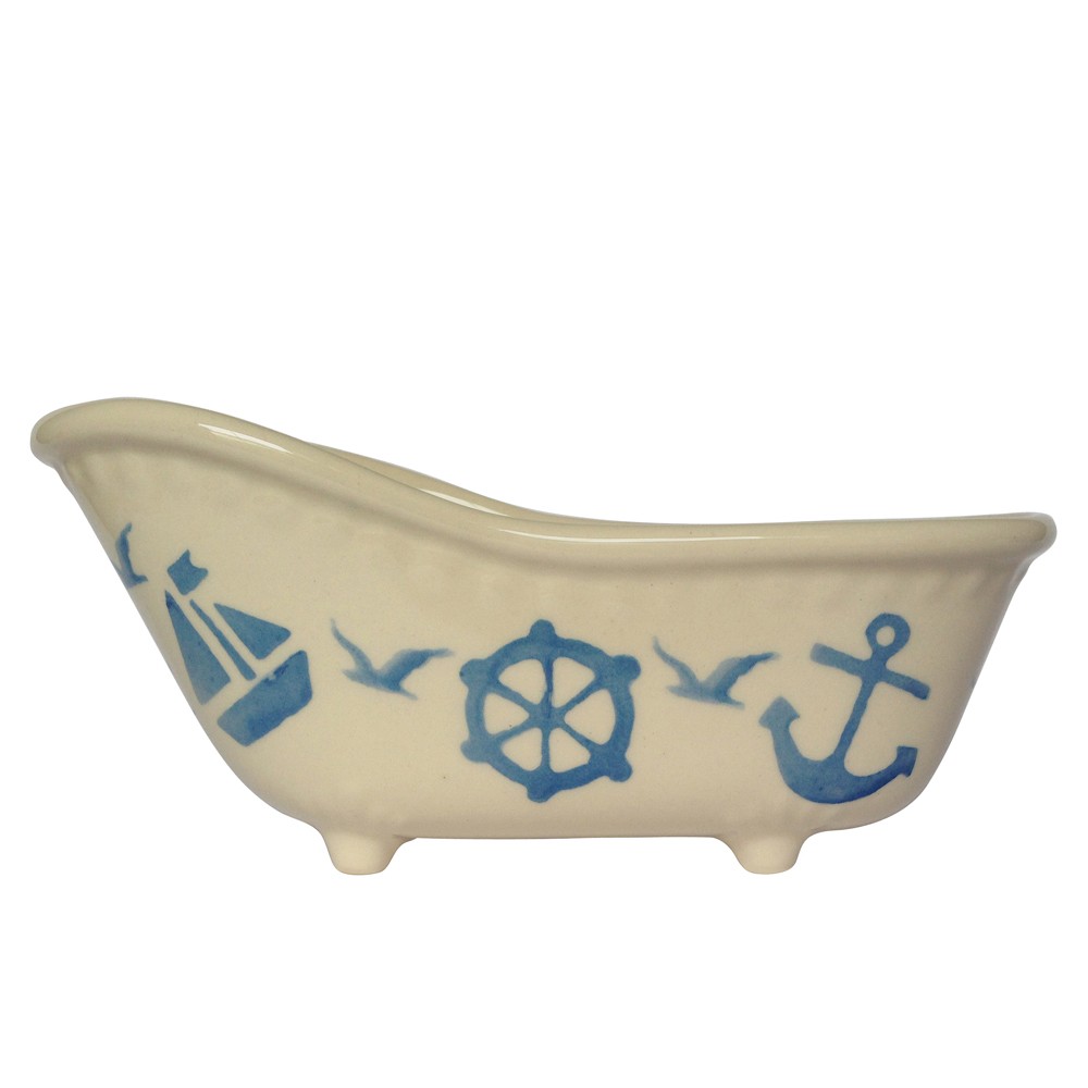 Blue Nautical Bath Soap Dish