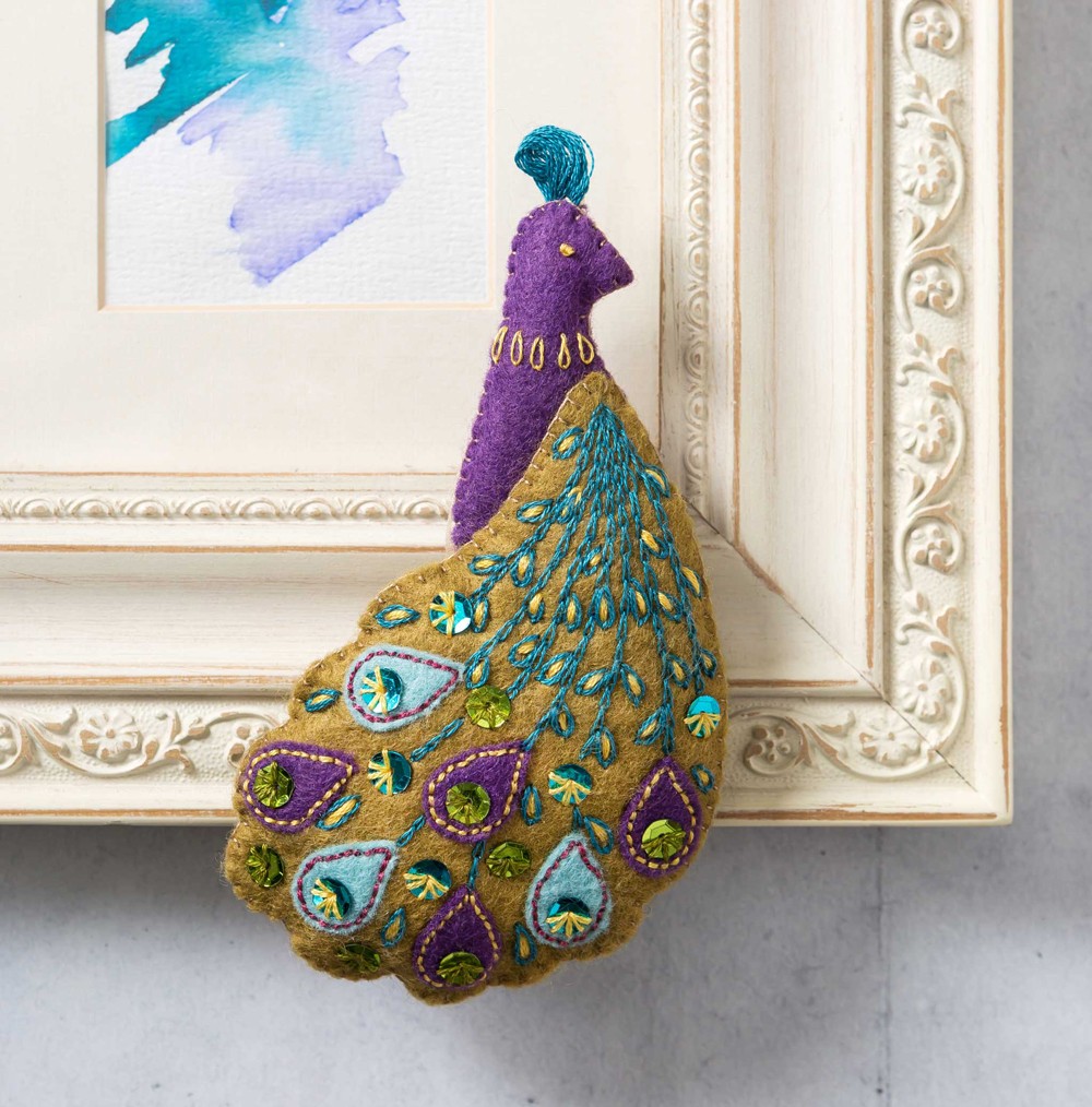 Pretty Peacock Embroidery Kit